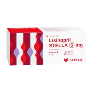 Lisinopril Stella 5mg 10 vỉ x 10 viên