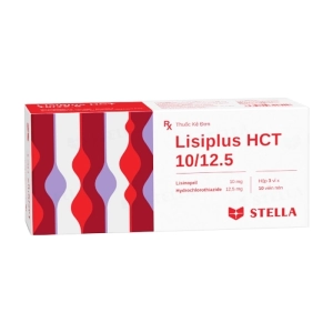 Lisiplus HCT 10/12.5 Stellapharm 3 vỉ x 10 viên (Lisinopril + Hydrochlorothiazide)