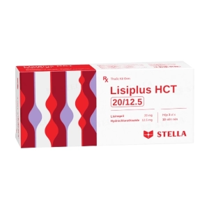Lisiplus HCT 20/12.5 Stellapharm 3 vỉ x 10 viên (Lisinopril + Hydrochlorothiazide)