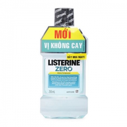 Nước súc miệng diệt khuẩn vị không cay Listerine Zero 250ml Nước súc miệng diệt khuẩn vị không cay Listerine Zero 250ml