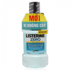 Nước súc miệng diệt khuẩn vị không cay Listerine Zero 750ml Nước súc miệng diệt khuẩn vị không cay Listerine Zero 750ml