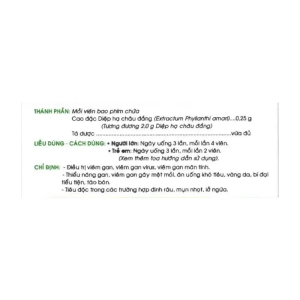 Livbilnic Traphaco 2 vỉ x 20 viên -Thuốc trị viêm gan Livbilnic Traphaco 2 vỉ x 20 viên -Thuốc trị viêm gan