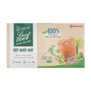 Live Cool Nam Dược 10 gói x 7g - Bột nước mát (hương râu bắp)