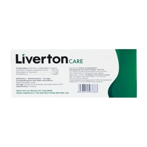 Liverton Care 70mg Stada 10 vỉ x 10 viên (Silymarin)