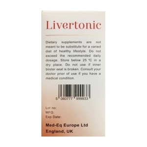 Livertonic Eurovit 5 vỉ x 10 viên - Hỗ trợ giải độc gan, bảo vệ gan