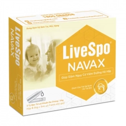 LiveSpo NAVAX Kids 5 ống x 5ml - Xịt mũi giúp giảm nguy cơ viêm đường hô hấp cho trẻ 0-2 tuổi LiveSpo NAVAX Kids 5 ống x 5ml - Xịt mũi giúp giảm nguy cơ viêm đường hô hấp cho trẻ 0-2 tuổi