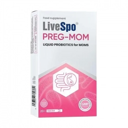 LiveSpo PREG-MOM 20 ống x 5ml - Bào Tử Lợi Khuẩn Cho Mẹ Và Bé LiveSpo PREG-MOM 20 ống x 5ml - Bào Tử Lợi Khuẩn Cho Mẹ Và Bé