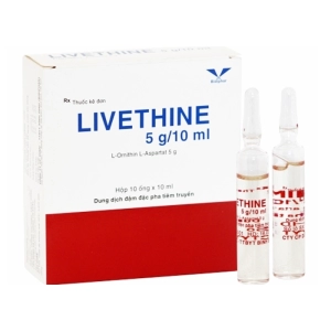 Livethine 5g/10ml Bidiphar 10 ống (L-ornithin L-aspartat)