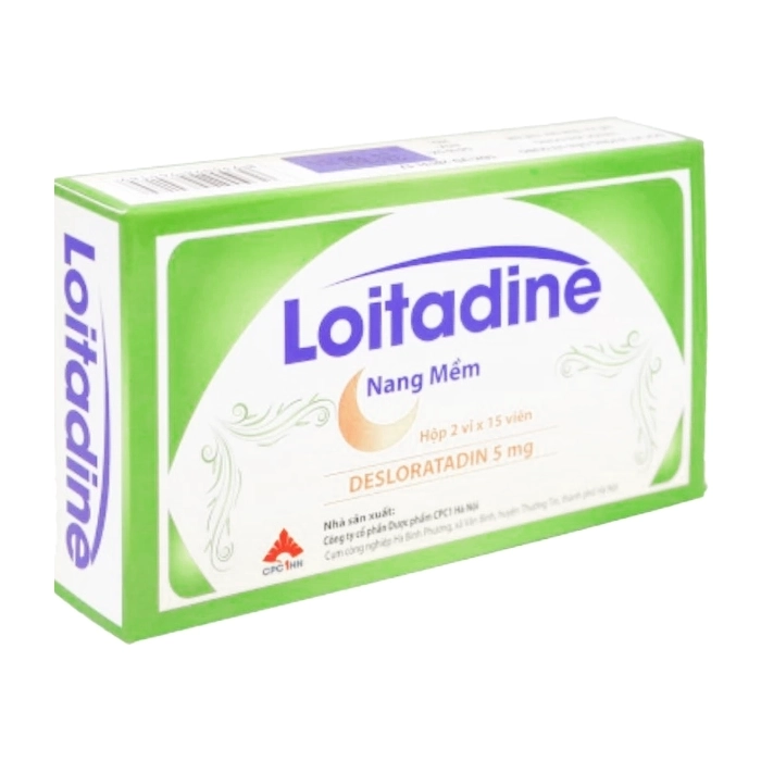 Loitadine 5mg CPC1 Hà Nội 2 vỉ x 15 viên