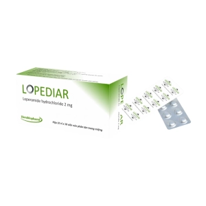 Lopediar 2mg Herabiopharm 10 vỉ x 10 viên (Loperamide hydrochloride)