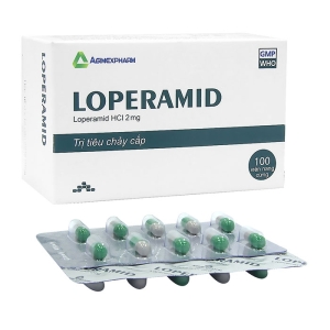 Loperamid 2mg Agimexpharm 10 vỉ x 10 viên