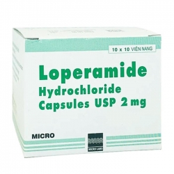 Loperamide 2mg Micro 10 vỉ x 10 viên Loperamide 2mg Micro 10 vỉ x 10 viên
