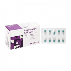 Loperamide Stella 2mg 5 vỉ x 10 viên Loperamide Stella 2mg 5 vỉ x 10 viên