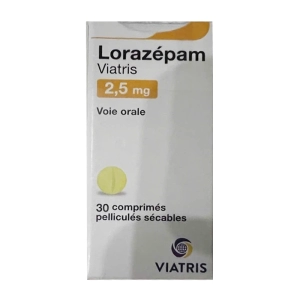 Lorazepam 2.5mg Viatris 3 vỉ x 10 viên (Lorazepam)