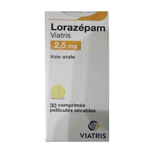 Lorazepam 2.5mg Viatris lọ 30 viên (Lorazepam)