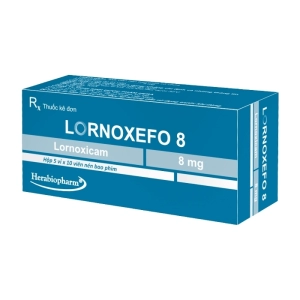 Lornoxefo 8 Herabiopharm 5 vỉ x 10 viên (Lornoxicam)