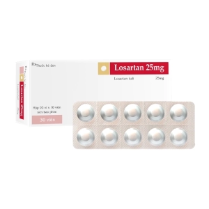 Losartan 25mg TV.Pharm 3 vỉ x 10 viên (Losartan kali)