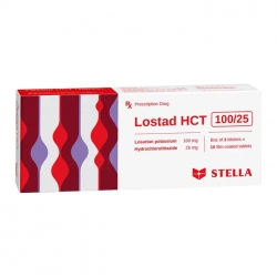 Lostad HCT 100/25 Stellapharm 3 vỉ x 10 viên Lostad HCT 100/25 Stellapharm 3 vỉ x 10 viên