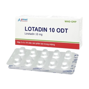Lotadin 10 ODT Apimed 3 vỉ x 10 viên (Loratadin)