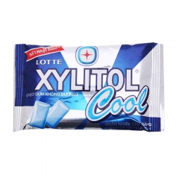 Lotte Xylitol Cool 2 viên - Kẹo gum không đường ngừa sâu răng