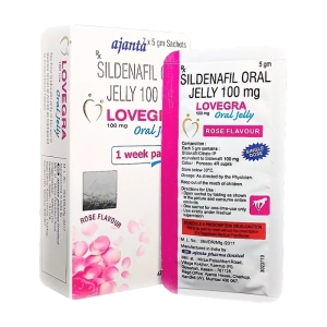 Lovegra Oral Jelly 100mg Ajanta 7 gói x 5g (Sildenafil)