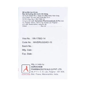 Loxcip 180mg Aurochem 10 vỉ x 10 viên (Fexofenadine)