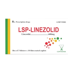 LSP-Linezolid 600mg Cophavina 3 vỉ x 10 viên LSP-Linezolid 600mg Cophavina 3 vỉ x 10 viên