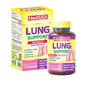 Lung Support MediUSA 30 viên - Hỗ trợ thanh lọc phổi, đường hô hấp