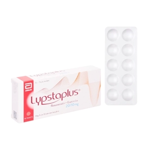 Lypstaplus 20/10mg Abbott 3 vỉ x 10 viên (Rosuvastatin + Ezetimibe)