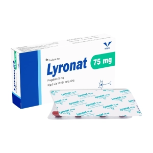 Lyronat 75mg Bidiphar 3 vỉ x 10 viên (Pregabalin)