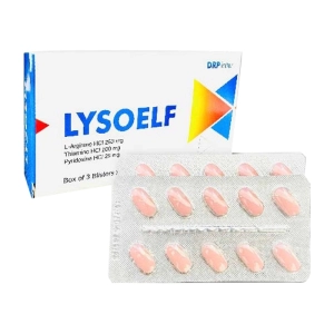 Lysoelf DRP Inter 3 vỉ x 10 viên (L-Arginine + Vitamin B1 + Vitamin B6)
