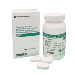 Thuốc điều trị phơi nhiễm HIV Emtricitabine 600mg Lamivudine 300mg và Tenofovir 300mg, Hộp 30 viên