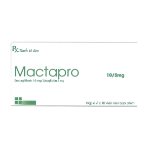 Mactapro 10/5mg DRP Inter 6 vỉ x 10 viên (Empagliflozin + Linagliptin)
