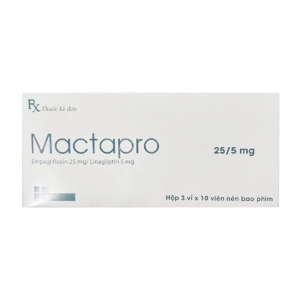Mactapro 25/5mg DRP Inter 3 vỉ x 10 viên (Empagliflozin + Linagliptin)