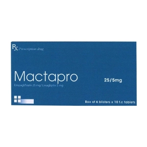 Mactapro 25/5mg DRP Inter 6 vỉ x 10 viên (Empagliflozin + Linagliptin)