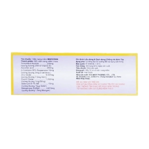 Maecran Kolmar 12 vỉ x 5 viên