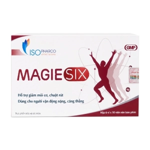 Magie Six Isopharco 6 vỉ x 10 viên - Hỗ trợ giảm thiếu hụt Magnesi