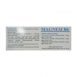 Magnesi B6 Amtex Pharma 10 vỉ x 10 viên Magnesi B6 Amtex Pharma 10 vỉ x 10 viên