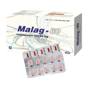 Malag-60 Davipharm 3 vỉ x 10 viên (Fexofenadin)