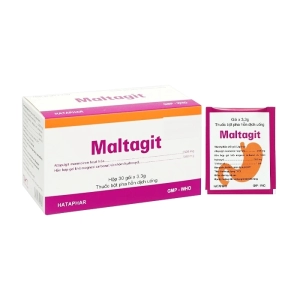 Maltagit Hataphar 30 gói x 3.3g (Attapulgite + Nhôm hydroxit + Magnesi)