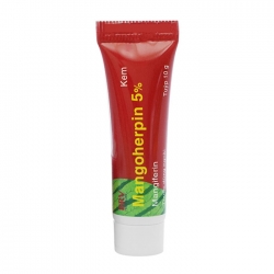 Mangoherpin 5% BRV Healthcare 10mg - Trị virus herpes, thủy đậu, zona, eczema Mangoherpin 5% BRV Healthcare 10mg - Trị virus herpes, thủy đậu, zona, eczema