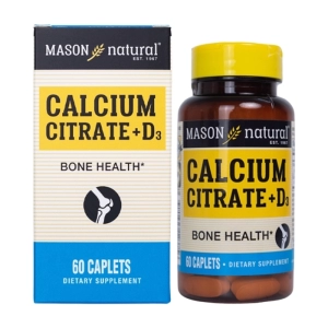 Mason Natural Calcium Citrate +D3 60 viên - Bổ sung Calci, Vitamin D