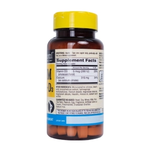 Mason Natural Calcium Citrate +D3 60 viên - Bổ sung Calci, Vitamin D