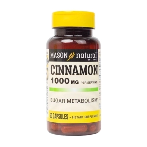 Mason Natural Cinnamon 1000mg 50 viên - Viên uống hỗ trợ chuyển hóa đường