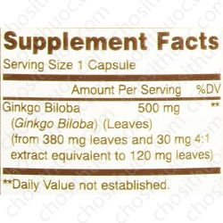 Viên uống Mason Natural Ginkgo Biloba 500mg