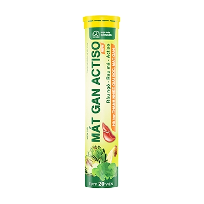 Mát Gan Actiso New Ích Nhân 20 viên - Hỗ trợ thanh nhiệt giải độc, mát gan