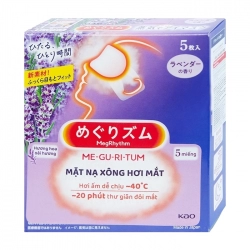 Mặt Nạ Xông Hơi Mắt MegRhythm Kao 5 miếng (hương hoa oải hương) Mặt Nạ Xông Hơi Mắt MegRhythm Kao 5 miếng (hương hoa oải hương)