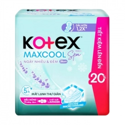 Max Cool French Spa Kotex 14 miếng (ngày nhiều-đêm)