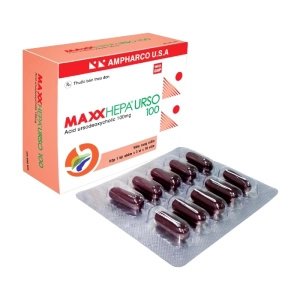 Maxxhepa Urso 100 Ampharco U.S.A 3 vỉ x 10 viên Maxxhepa Urso 100 Ampharco U.S.A 3 vỉ x 10 viên