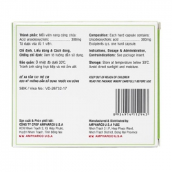 MaxxHepa Urso 300 Ampharco U.S.A 3 vỉ x 10 viên MaxxHepa Urso 300 Ampharco U.S.A 3 vỉ x 10 viên